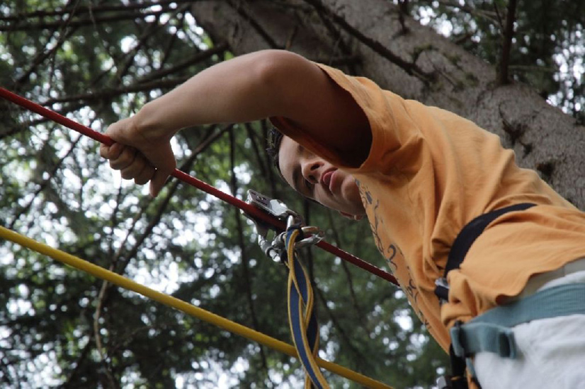 C’est parti ! Bryan en pleine concentration.