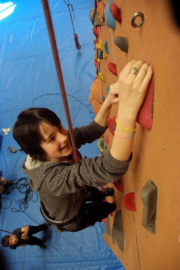 Pauline en pleine ascension.