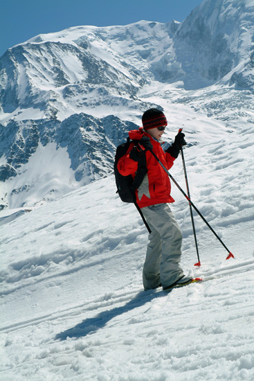 Bon, ça y est Fabien, tu as les skis dans les traces, tu peux profiter du paysage maintenant !