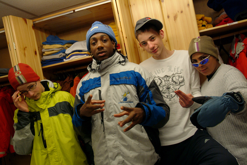 Attention les montagnes, on arrive en force !!! (Théophile, Sylvain, Jérémy et Ismaïl).