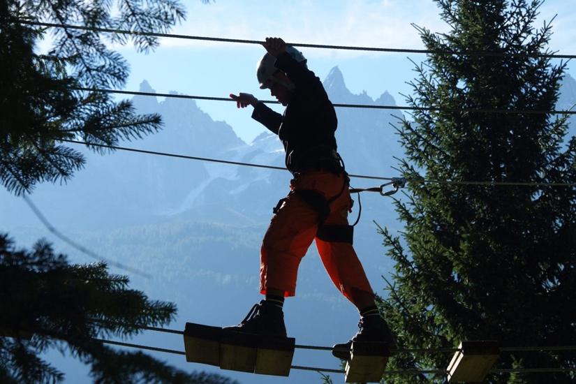 En clair-obscur et sous le soleil chamoniard, Mohamed a lui !