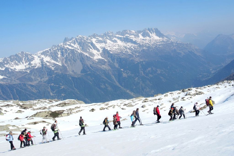 Nous dominons la vallée de Chamonix qui s’ouvre en dessous de nous !