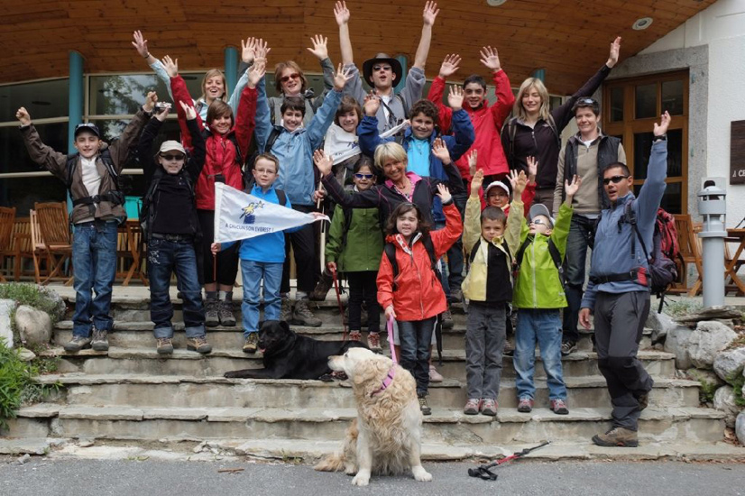 Début d’après-midi, première photo de groupe de la semaine !