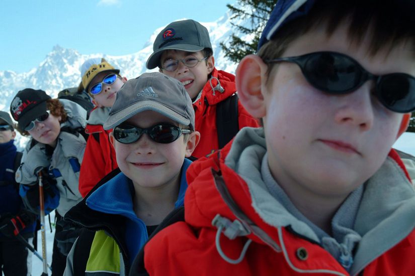 Vous êtes chouettes, avec vos lunettes, et vos casquettes ! (Guillaume S, Rémi V, Théo, Pamphile et Rémi F).