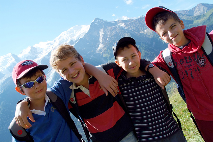 A nous quatre, si on ne voit pas une marmotte ou une biche, on n’est pas bon ! (Jean-Baptiste, Mathieu, Jérôme et Vincent).