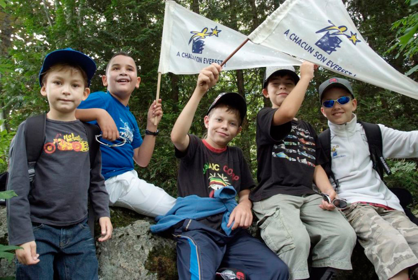 Je vous présente notre équipe de guides pour la semaine, attention ce sont de vrais Chamoniards !