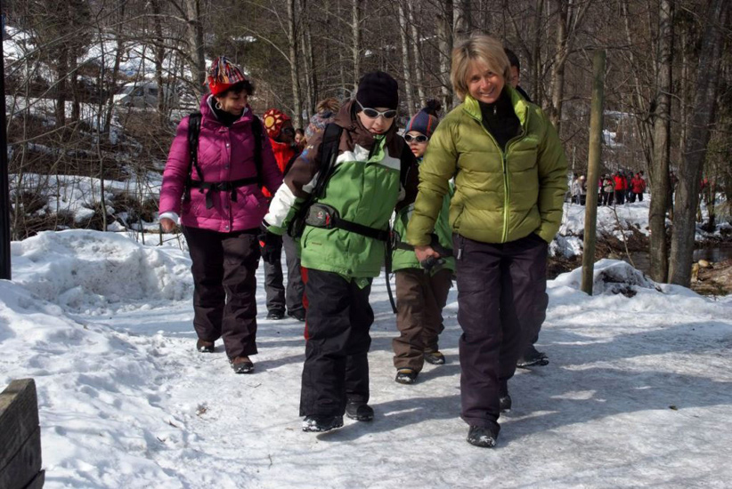 Il est maintenant l’heure de partir pour une visite de la montagne et de ses différentes activités ! (Romain et Christine)