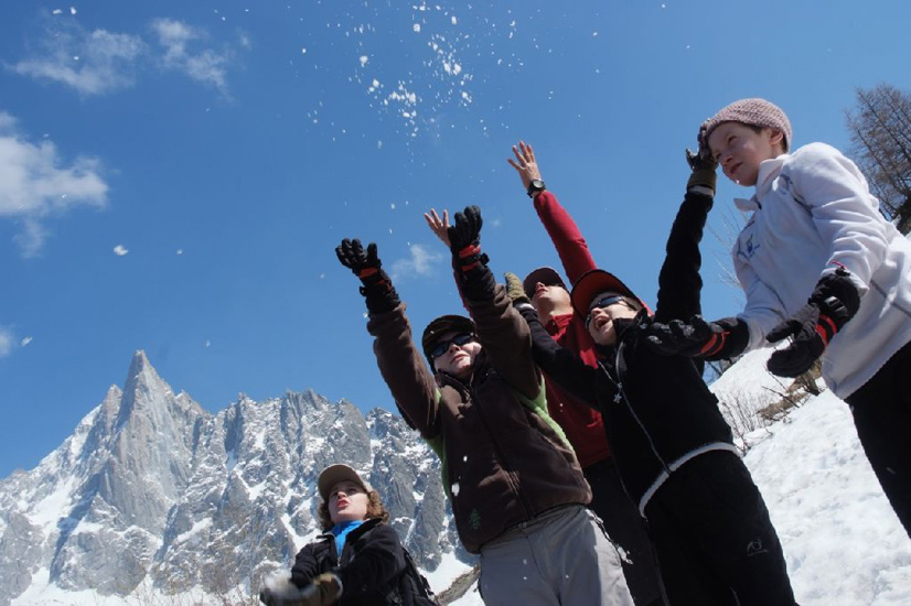 Grand délire poudreux sous les Drus !