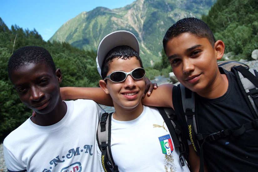 Alors les gars, la montagne, ça le fait ou pas ? (Tidiany, Yassin et Khalil).