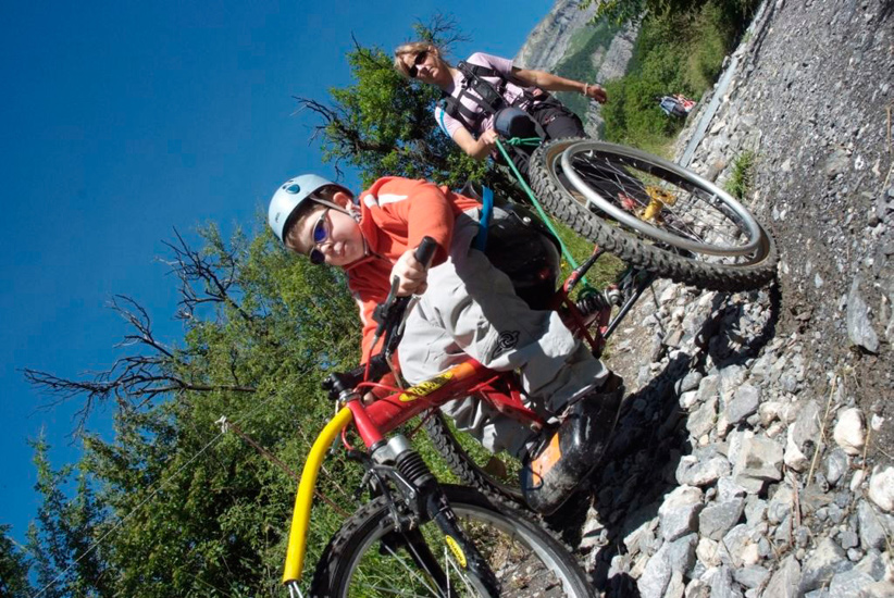 En terrain escarpé, toute la maîtrise technique de Loïc.
