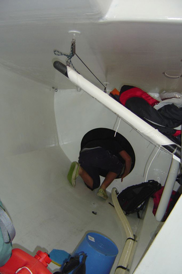 Visite du bateau et de ses couchettes