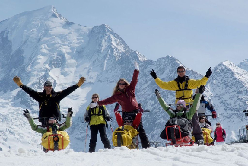 Et oui on vient juste de descendre de la montagne derrière nous !