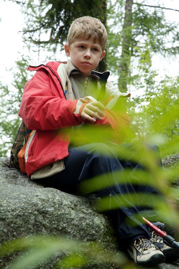 Concentration intense chez Grégory qui n’est pas là que pour rigoler !