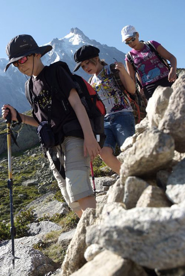 Avancez sereinement les enfants, l’Aiguille du Midi vous accompagne ! (Victor, Laurena et Nawel)