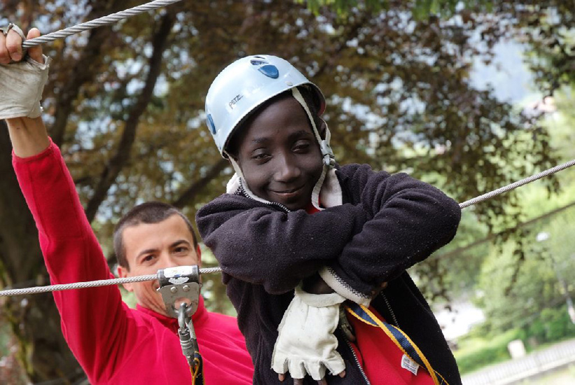 Pas stressé même sur les obstacles de la matinée Ibrahima !