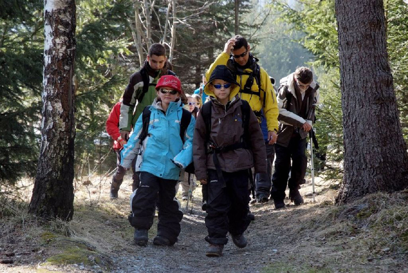 Balade en forêt pour Goefrey et Oceane !