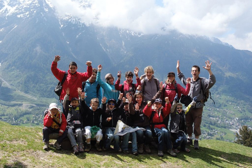 La petite photo de groupe, en surplombant la vallée !