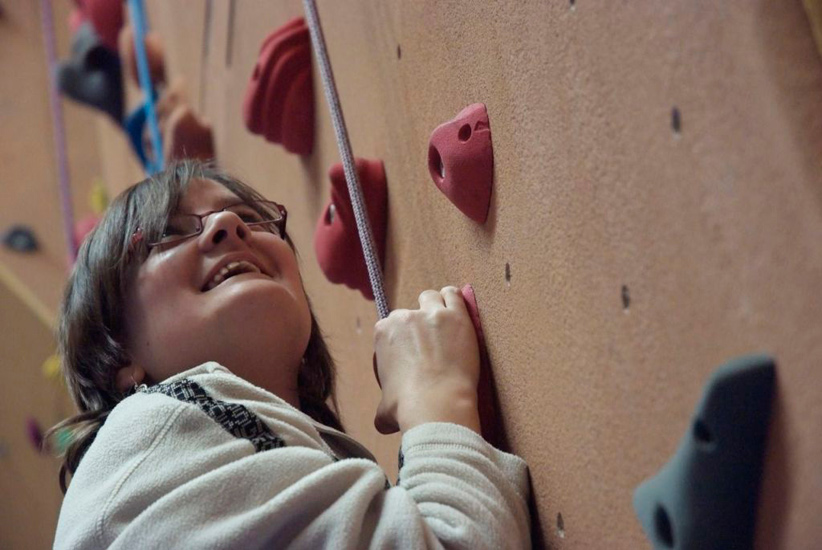 Camille, toujours le sourire aux lèvres et le regard tourné vers le haut !