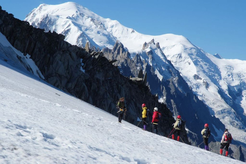 La cordée de Fred entamant son ascension !