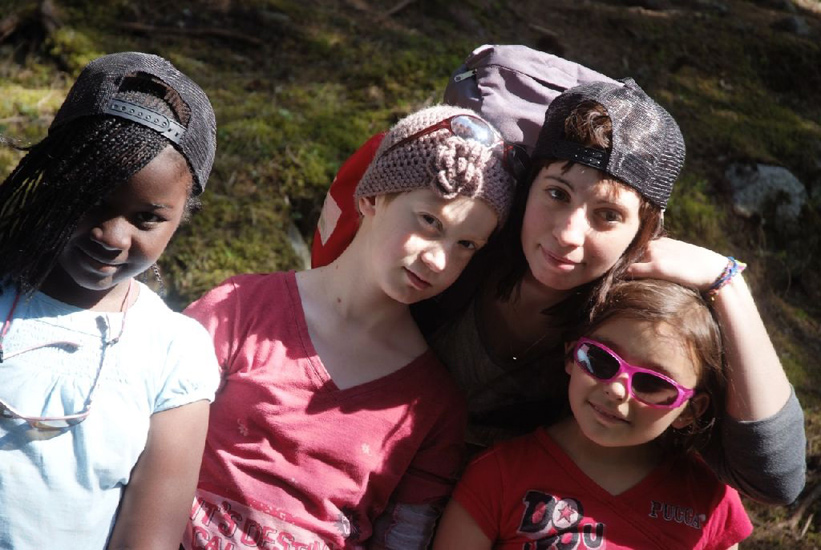 4 belles de canirando ! Zeina, Laurine, Manon et Léa.