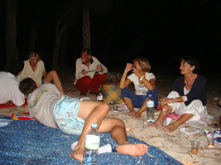 Barbecue sur la plage