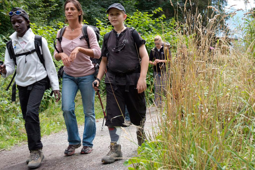 Très plaisant une petite promenade dans la forêt chamoniarde… (Hamidou et Antoine)
