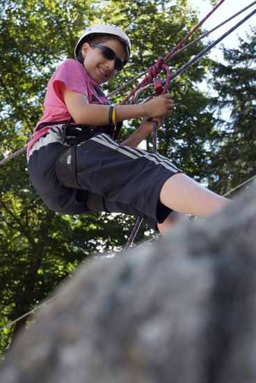 Rappel rigolo de Vincent, ça rigole à Chamonix !