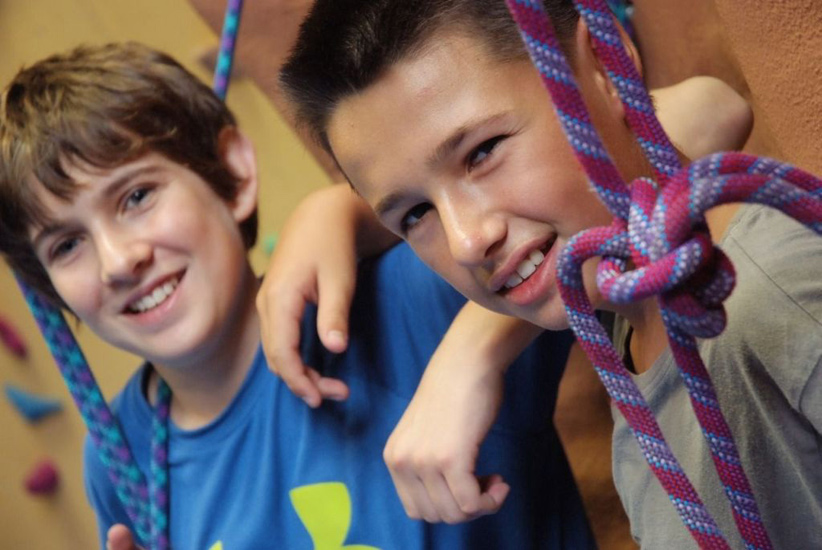 Deux grands potes de grimpe : Charles et Romain !