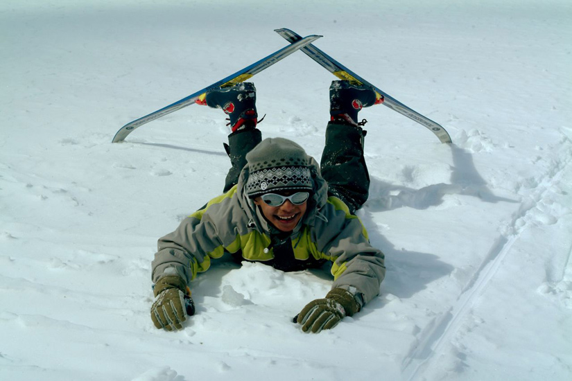 C’est sur qu’à un moment donné j’ai dû croiser mes skis !