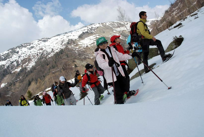 Tous derrière Jérôme, notre super guide !