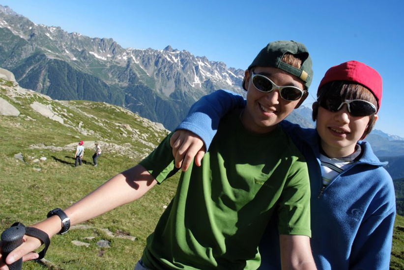 On se sentirait presque les rois du monde tout là-haut, pas vrai les gars ? (Quentin et Arnaud)