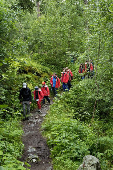 Un serpent rouge géant a été repéré en forêt chamoniarde ce matin !