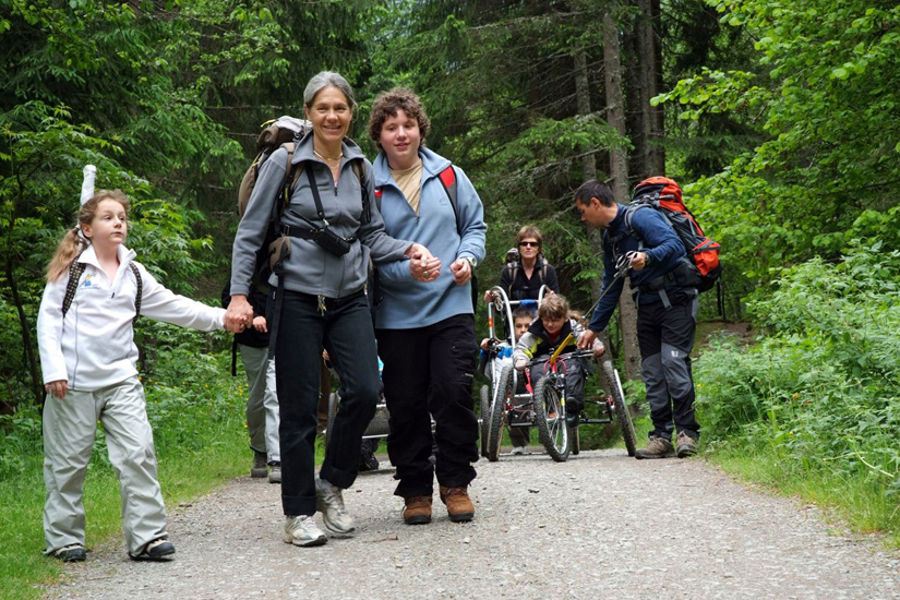 Pour l’instant, Clarisse et Kévin ont opté pour la randonnée à pied, chacun son mode de transport !