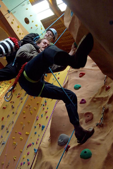 Descente accompagnée pour Pauline, merci Benoît !