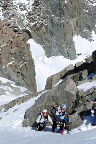 Perrine et Joy attaque la face nord de leur Everest !