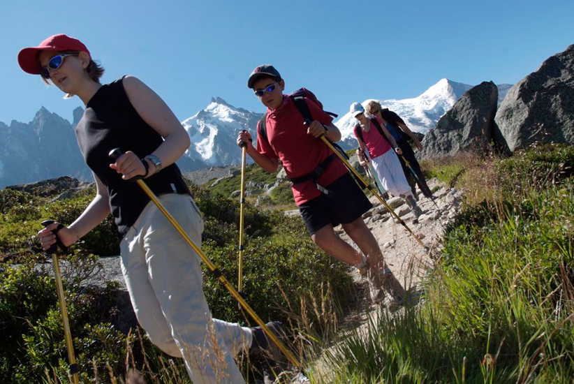 Surveillés par l’Aiguille du Midi, Céline et Benjamin mènent bon train !