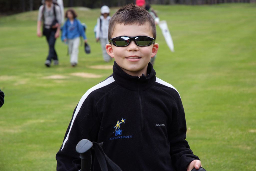 Un petit tour sur le golf, ça a l’air de plaire à Alexandre !