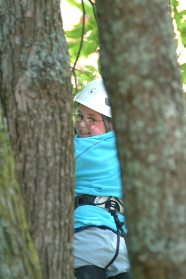 Un accro des branches en pleine activité, Thybault.