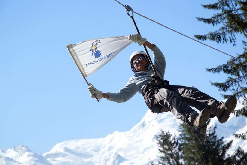 Les couleurs de l’Everest sont levées, ça promet un sommet énorme ! (Gaëlle)