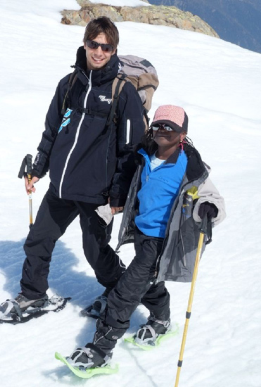 Zeina et son chevalier servant, Mathieu !