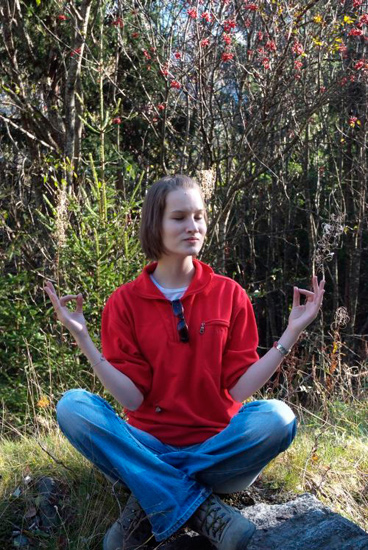 Zen attitude en altitude ! La très spirituelle Ana-Maria…