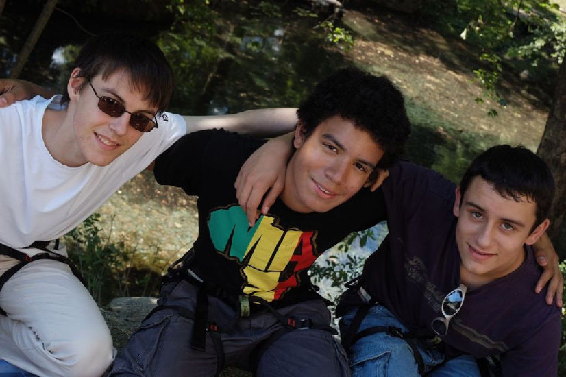 Trio de choc : Alex, Simon et Bryan.
