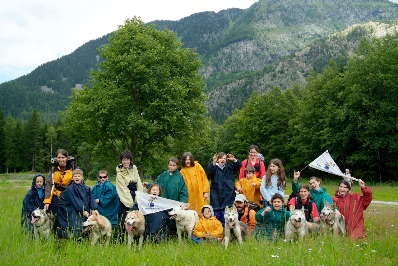 Changement d’activité pour cet après-midi. Place à la cani-rando !