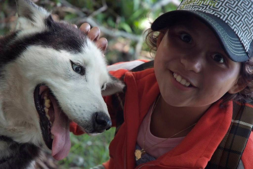 A chacun son husky cet après-midi ! Objectif cani-rando ! (Camille)
