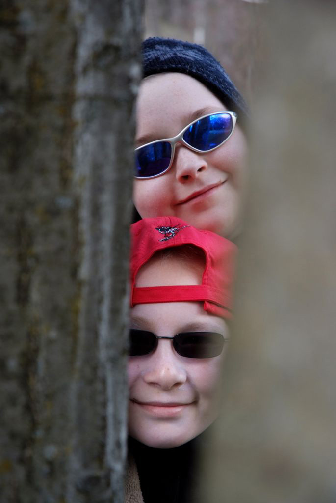 Attention, derrière chaque arbre peuvent se cacher des champions ! (Célia et Valentin)