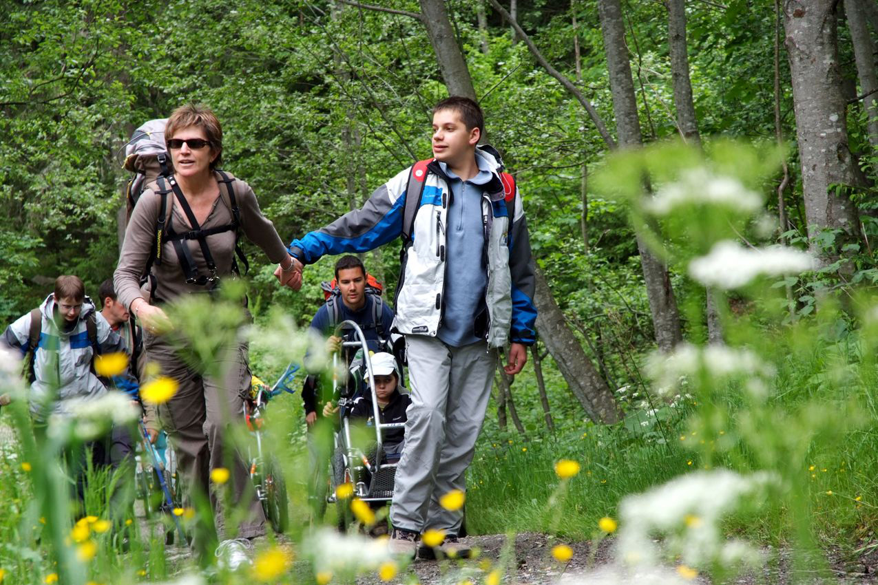 Quel émerveillement pour Valentin devant la beauté de la région de Chamonix !