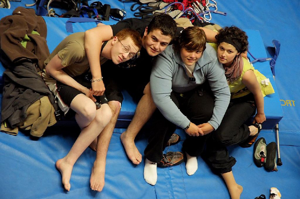 Quatuor mixte au repos sur le grand bleu, Rémy, Thoma, charlotte et Cosette !