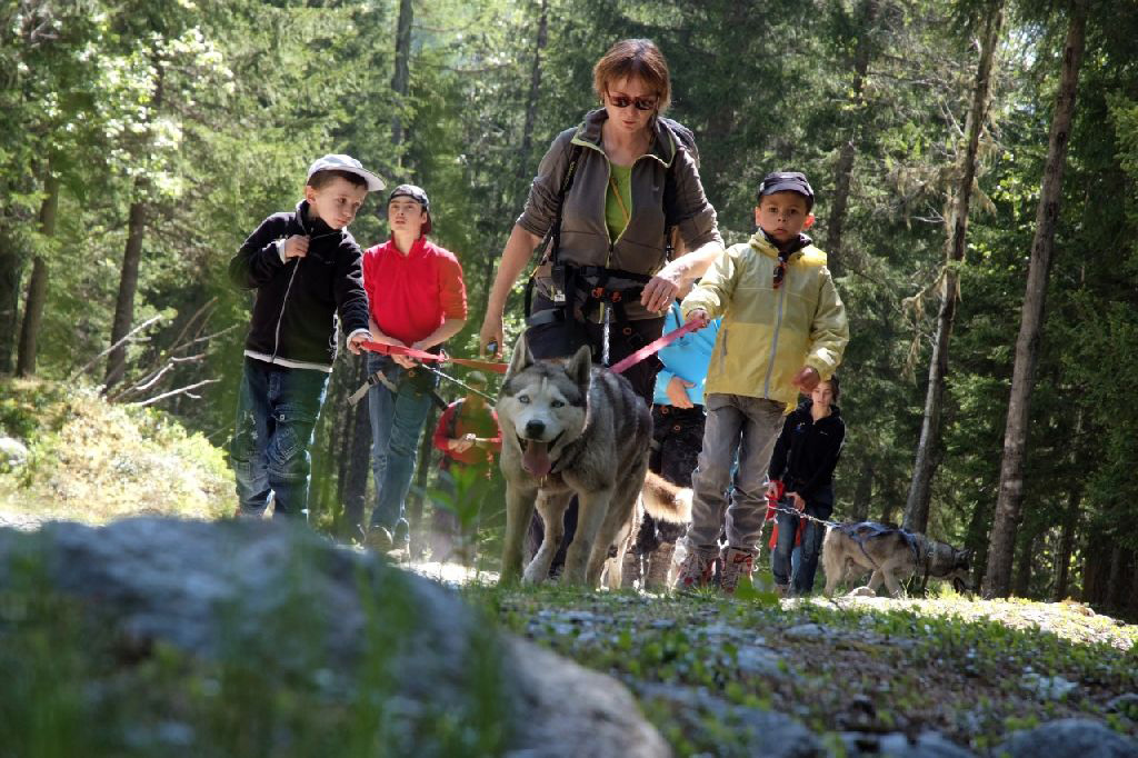 Une équipe de mushers de choc ! Florian, Marylis et Sébastien.