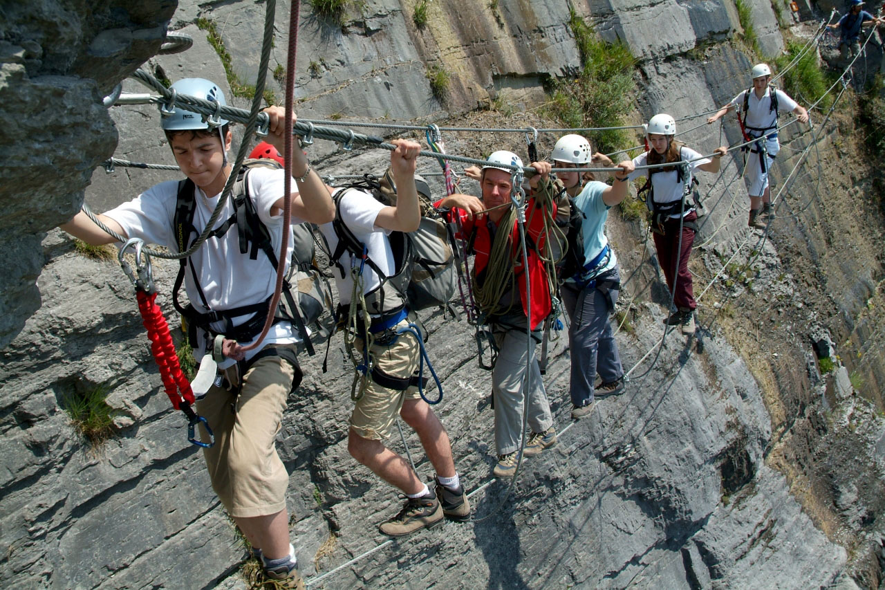 Ils appellent ça un pont de singes, mais je vous rassure on n’a pas du tout envie de faire des acrobaties !