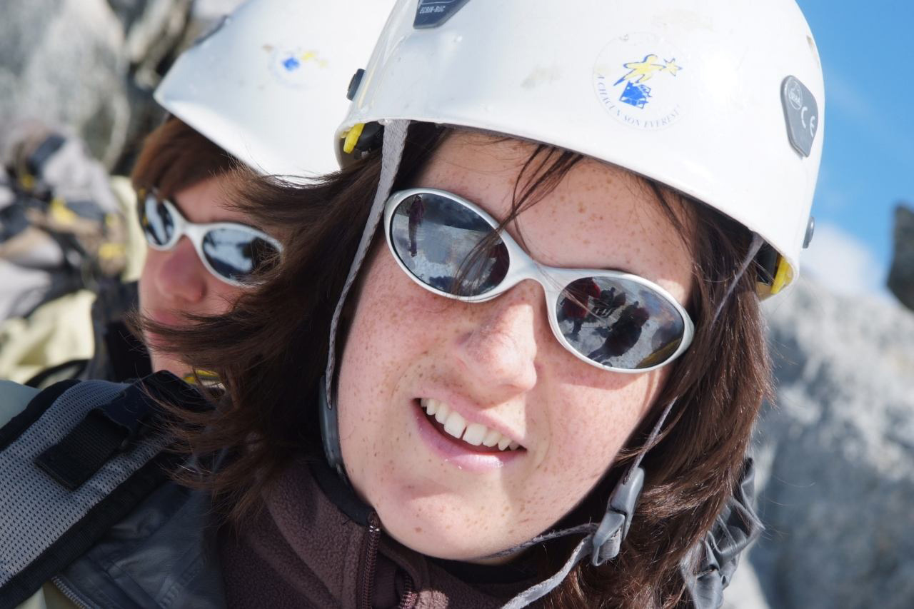 Jolies filles à crampons ! Margaux et Laura émerveillées !